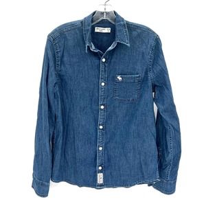 Abercrombie Kids girl’s denim button front shirt